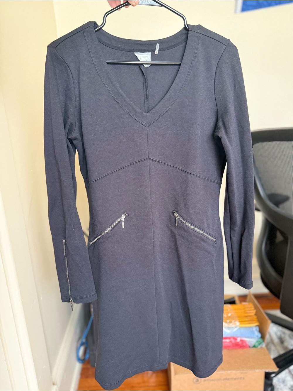 Athleta Celebration Cotton Blend Dress / black / small